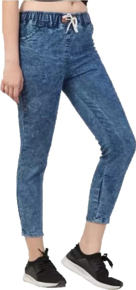TIPKOO Jogger Fit Women Blue Jeans - Buy TIPKOO Jogger Fit Women