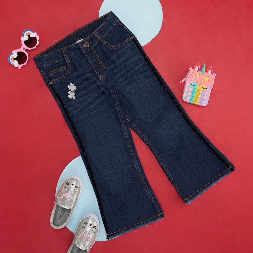 Pantaloons Junior Regular Girls Dark Blue Jeans - Buy Pantaloons Junior  Regular Girls Dark Blue Jeans Online at Best Prices in India