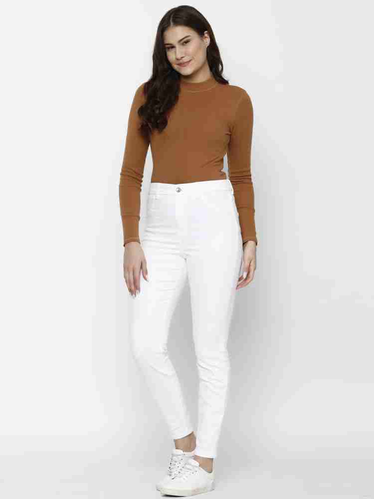 American Eagle Outfitters Slim Women White Jeans - Buy American