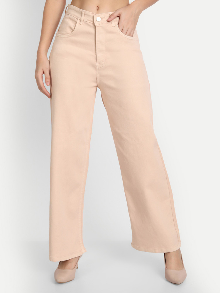 AngelFab Flared Women Beige Jeans Buy AngelFab Flared Women Beige Jeans Online at Best Prices in India Flipkart