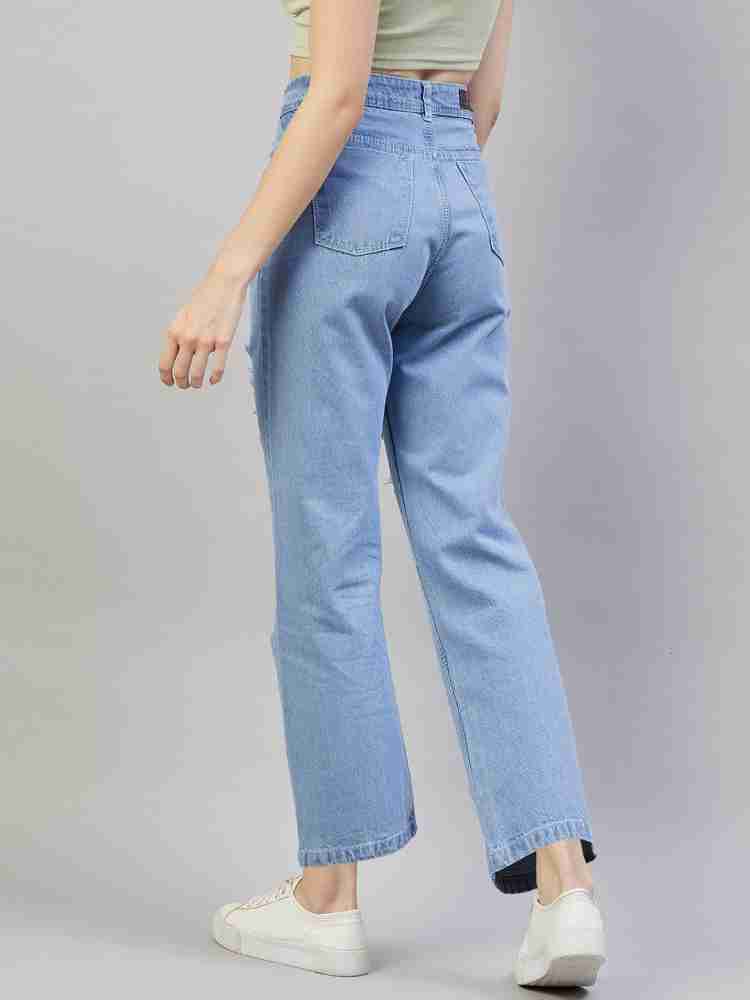 Buy TINA HIGH-RISE BLUE WIDE LEG JEANS for Women Online in India