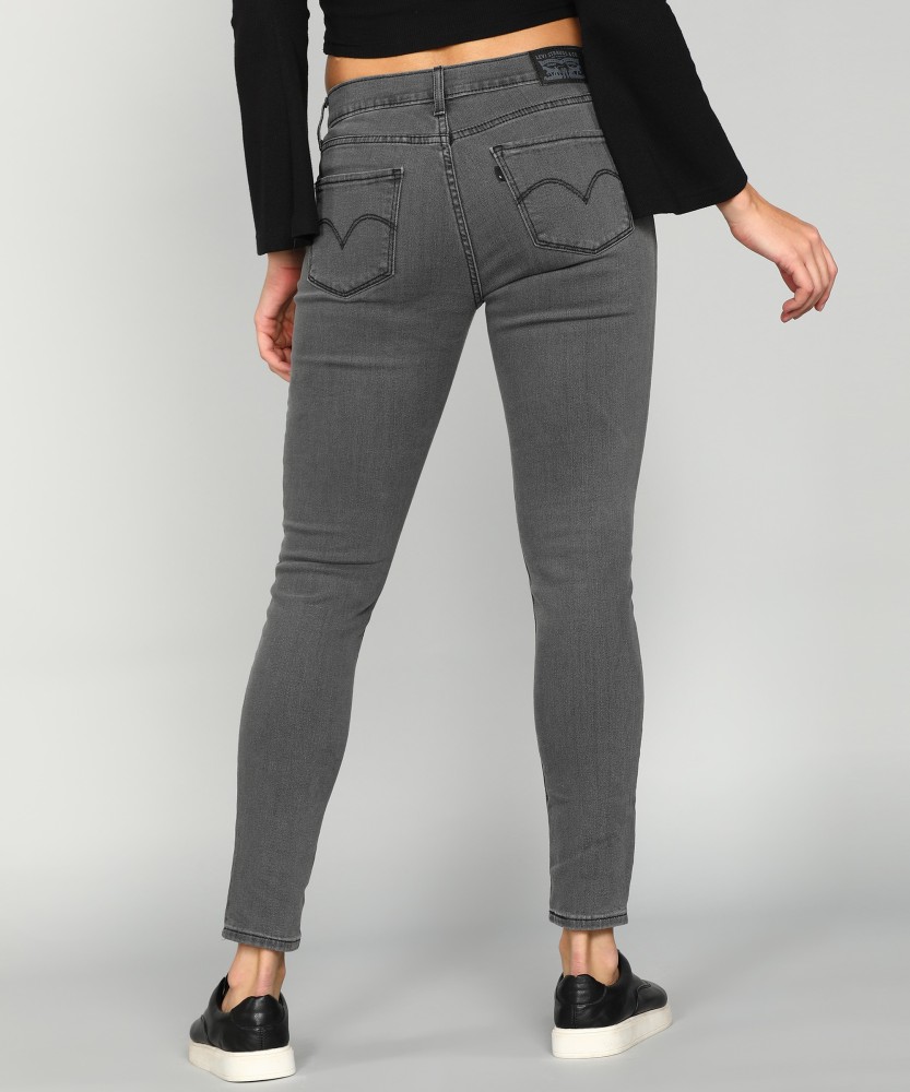 LEVI S 710 Super Skinny Women Grey Jeans Buy LEVI S 710 Super