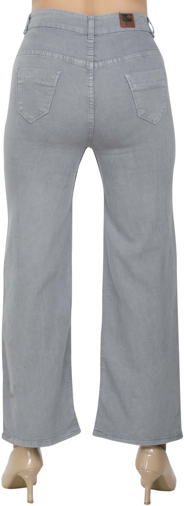 Zizvo Regular Women Grey Jeans - Buy Zizvo Regular Women Grey