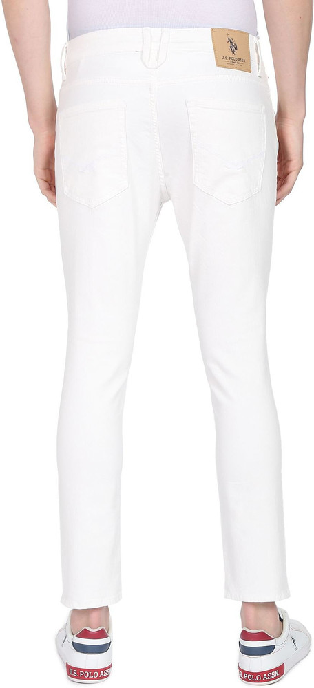 Us polo assn white jeans hot sale