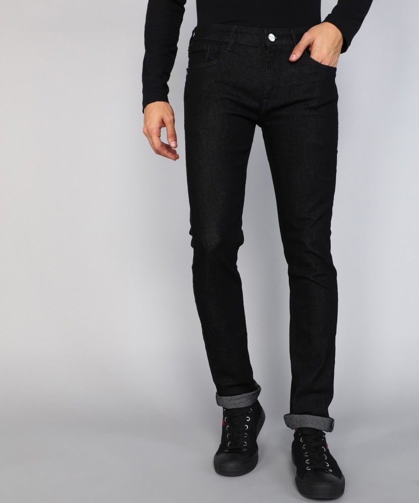 Flipkart black jeans best sale