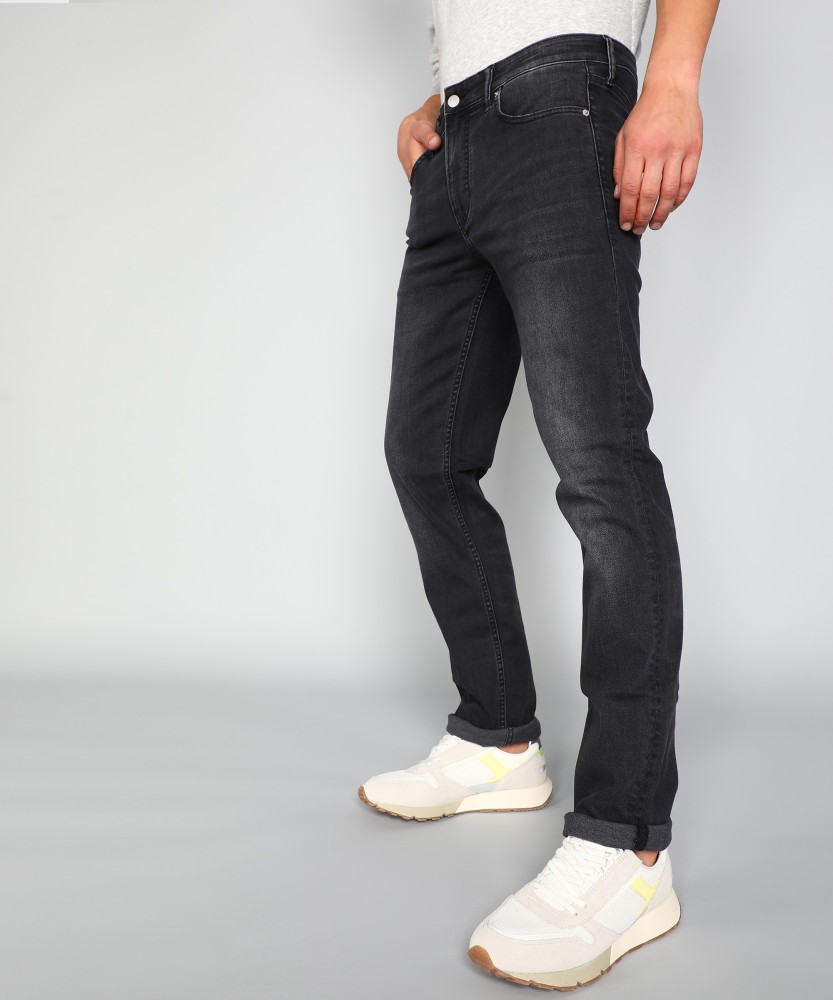 Calvin klein black skinny hotsell jeans mens