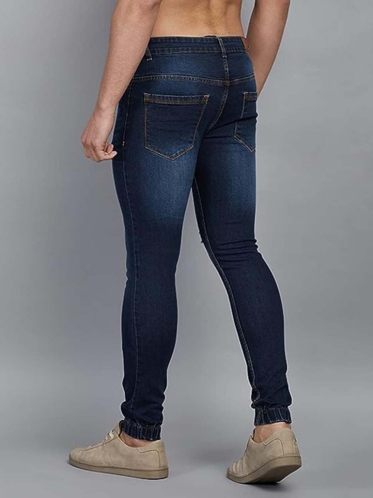 Blue Devi low-rise tapered-leg jeans