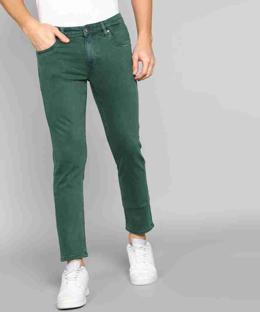 Buy Louis Philippe Jeans Men Green Smart Skinny Fit Stretchable