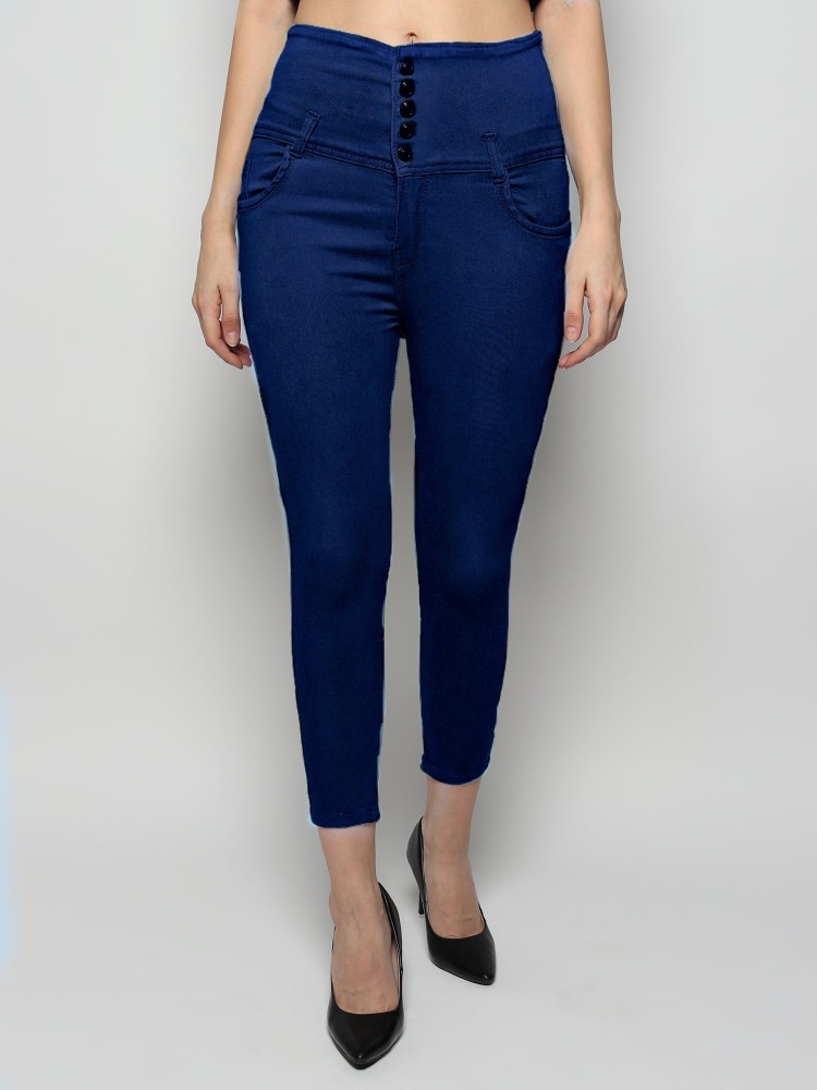 flying girls Regular Women Dark Blue Jeans - Buy flying girls Regular Women Dark  Blue Jeans Online at Best Prices in India