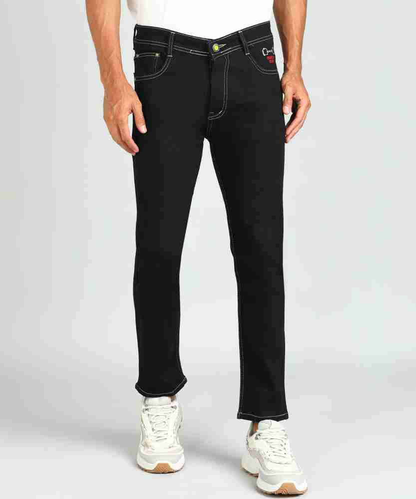 Black jeans versace hot sale