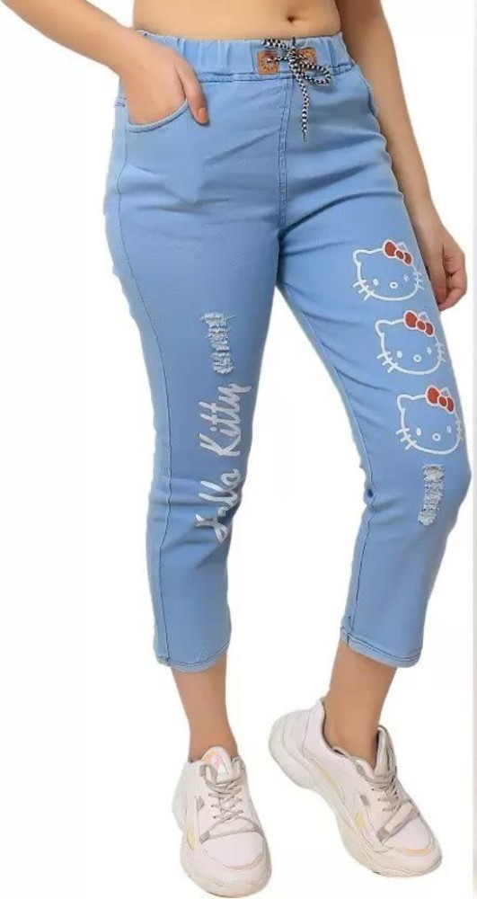 nice look fashion Jogger Fit Girls Blue Jeans - Buy nice look fashion Jogger  Fit Girls Blue Jeans Online at Best Prices in India