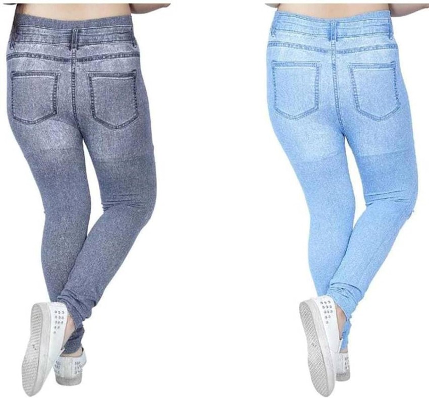  Multicolor Denim Jeans Jeggings Pack Of 1 / Pretty