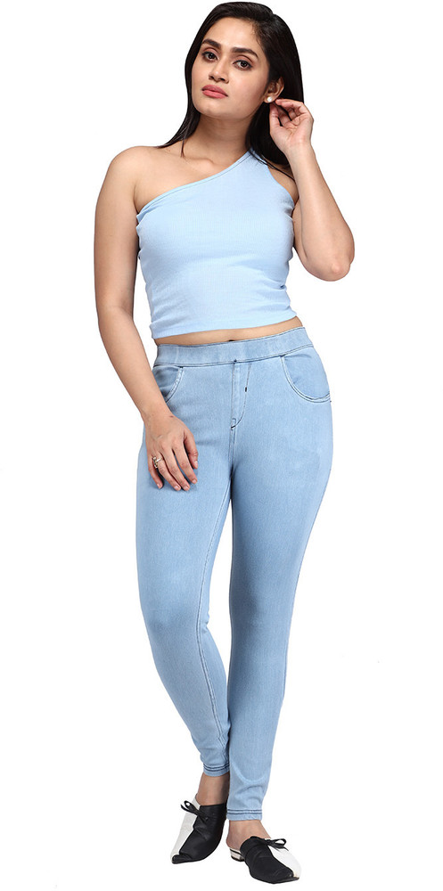 Comfort Lady Light Blue Jegging Price in India Buy Comfort Lady Light Blue Jegging online at Flipkart