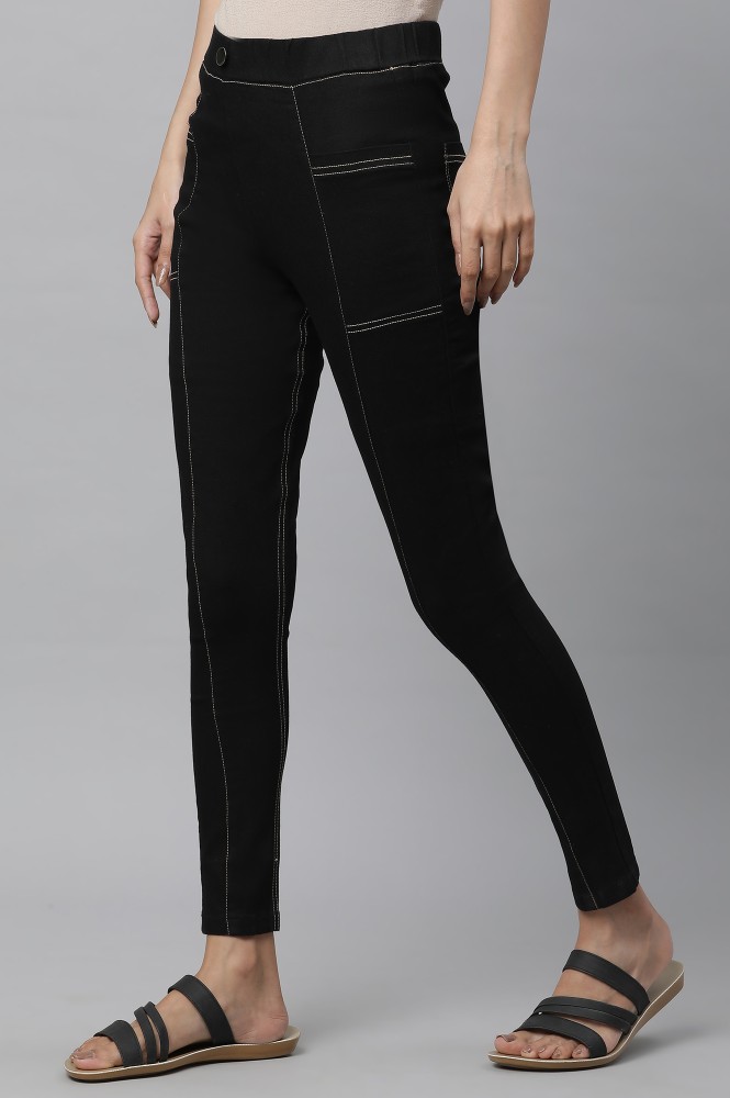 Aurelia Black Jegging Price in India Buy Aurelia Black Jegging online at Flipkart