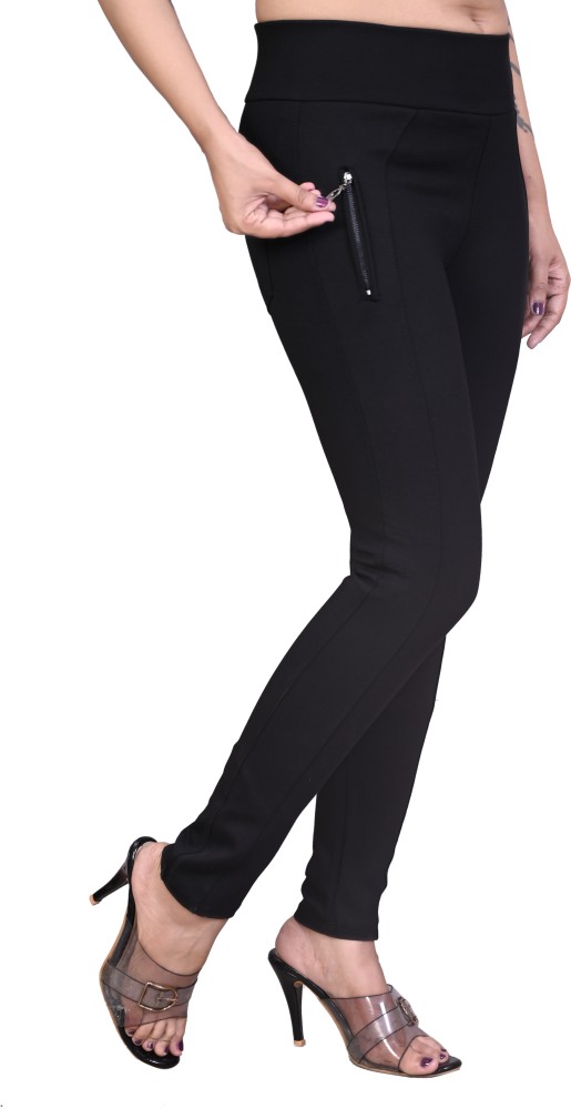 Black jeggings outlet flipkart