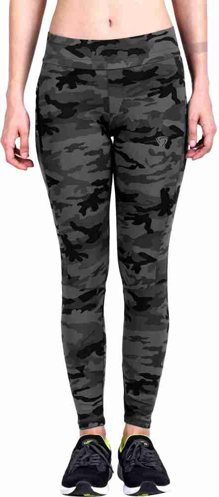 Imperative Women Camouflage Quick Dry 4 Way Stretchable Gym Yoga Workout  Sports Tights with Cargo Phone Pockets | Outdoor Running Slim Fit Pants for