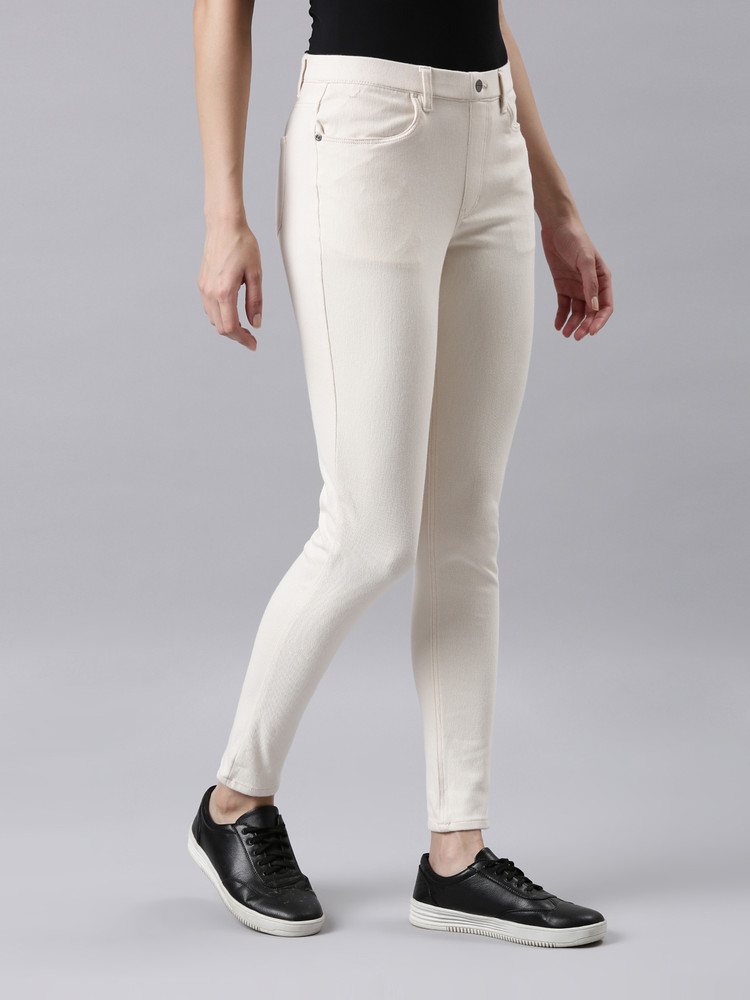 Go colors sales white jeggings