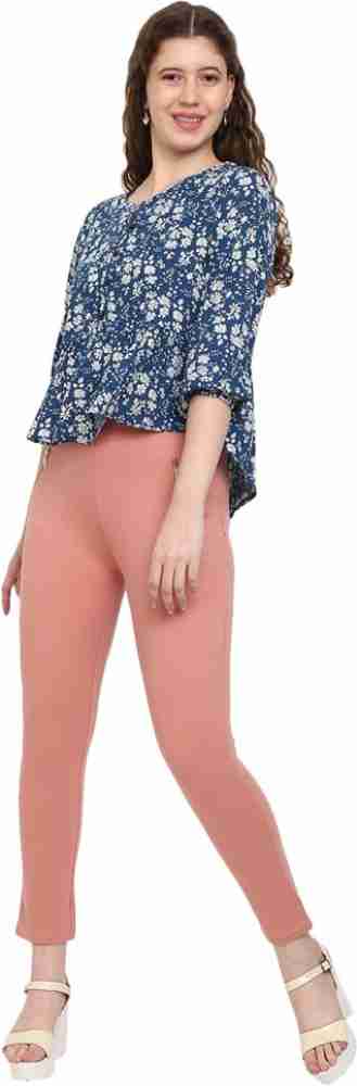 Buy online Pink Cotton Jeggings from Jeans & jeggings for Women by V-mart  for ₹709 at 5% off