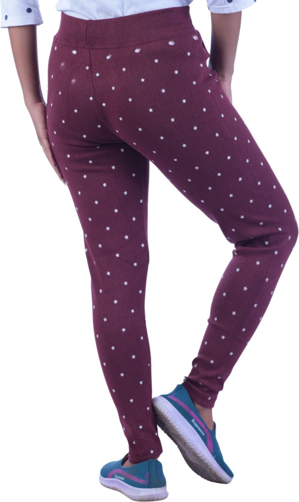 Buy Go Colors Women Purple Polycotton Jeggings Online at Best Prices in  India - JioMart.