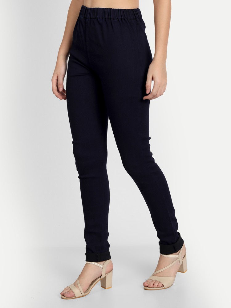 AngelFab Women's Solid Jeggings