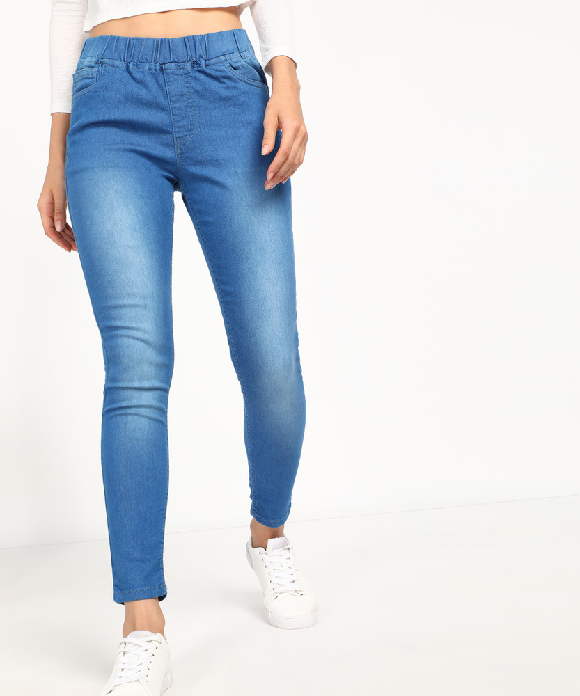 PEOPLE Blue Jegging Price in India Buy PEOPLE Blue Jegging online at Flipkart