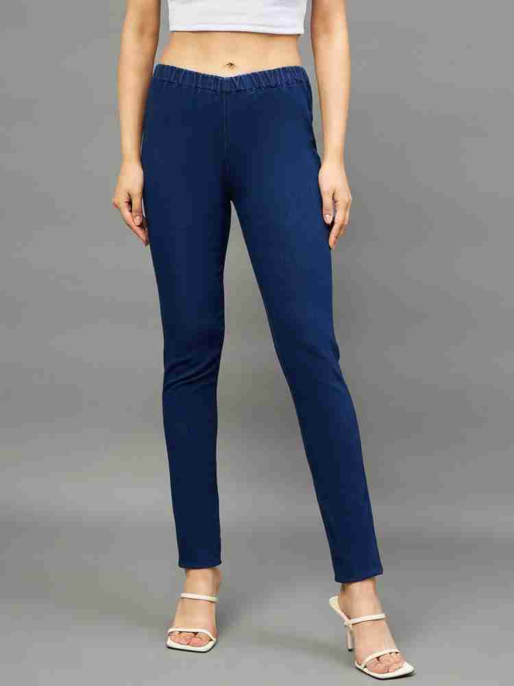 The Pajama Factory Dark Blue Jegging Price in India - Buy The Pajama  Factory Dark Blue Jegging online at