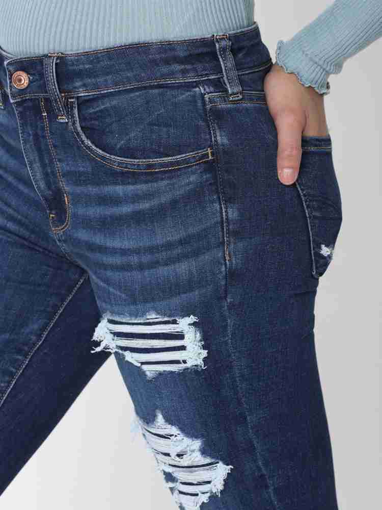 Buy American Eagle Women's Skinny Jeans (WES0433774081_Black_26) at