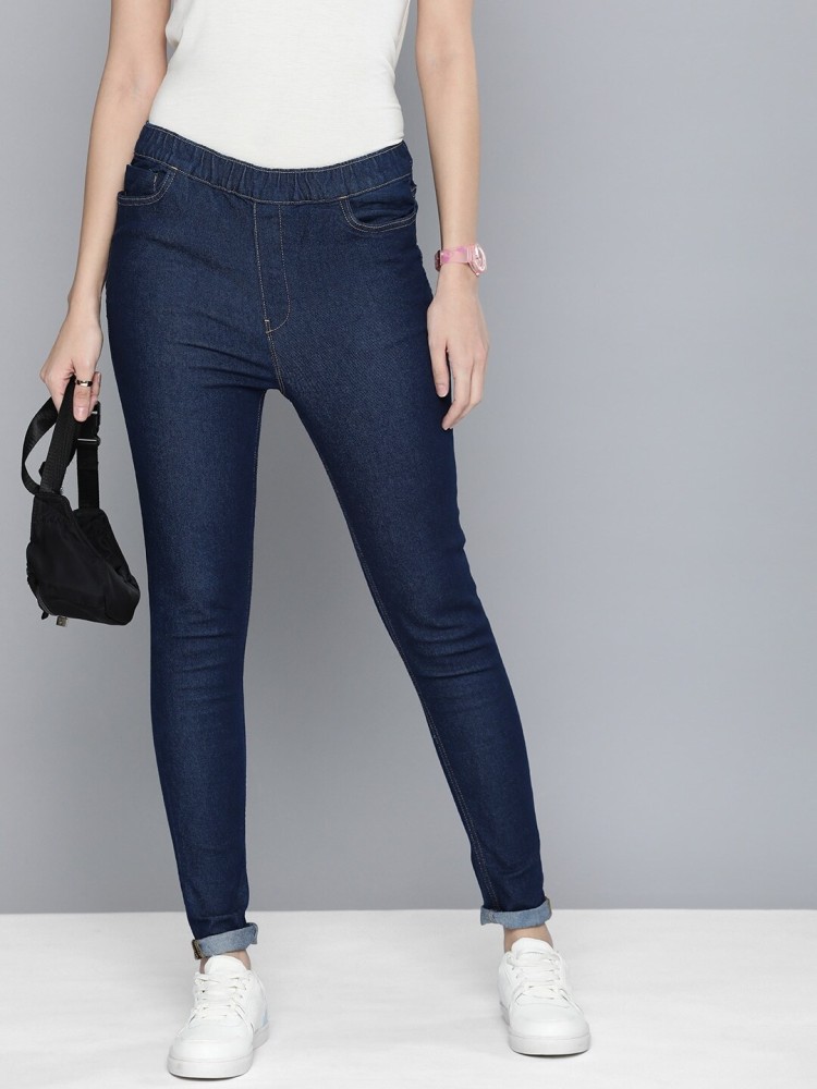 HERE&NOW Blue Jegging Price in India - Buy HERE&NOW Blue Jegging