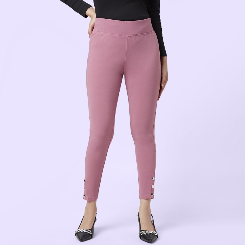 YU by Pantaloons Pink Tregging Price in India - Buy YU by Pantaloons Pink  Tregging online at