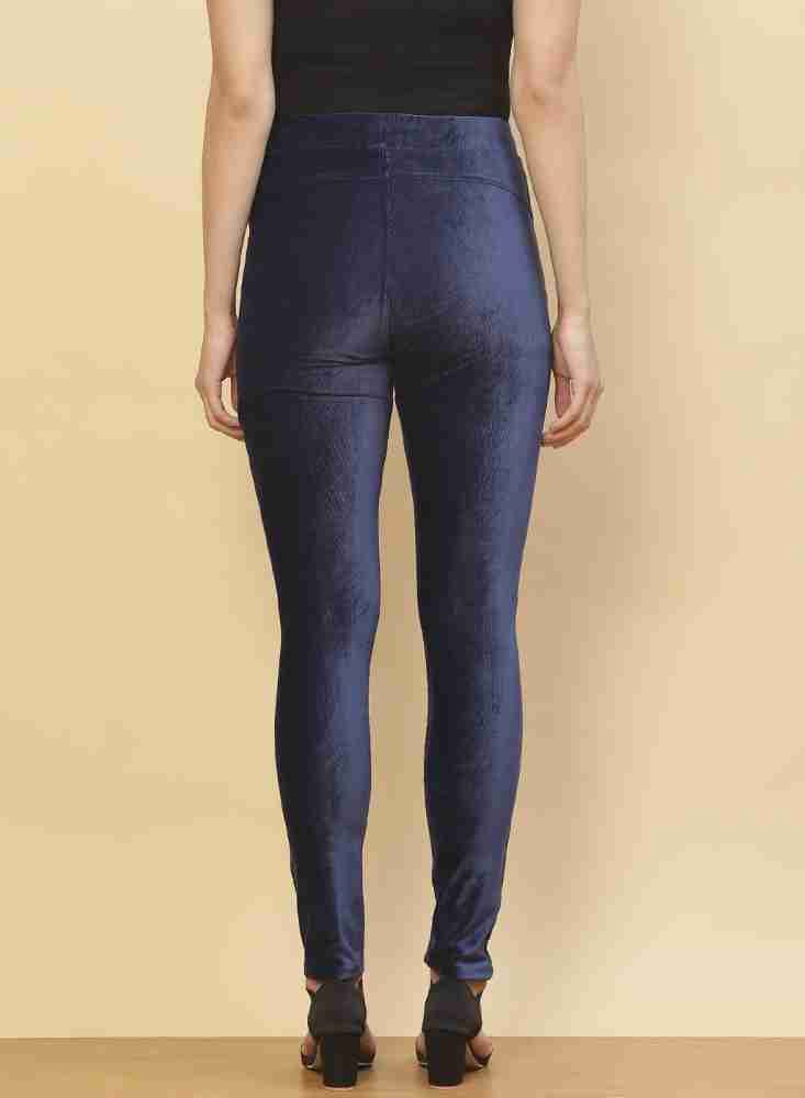 Buy online Navy Blue Denim Jeggings from Jeans & jeggings for Women by De  Moza for ₹899 at 19% off