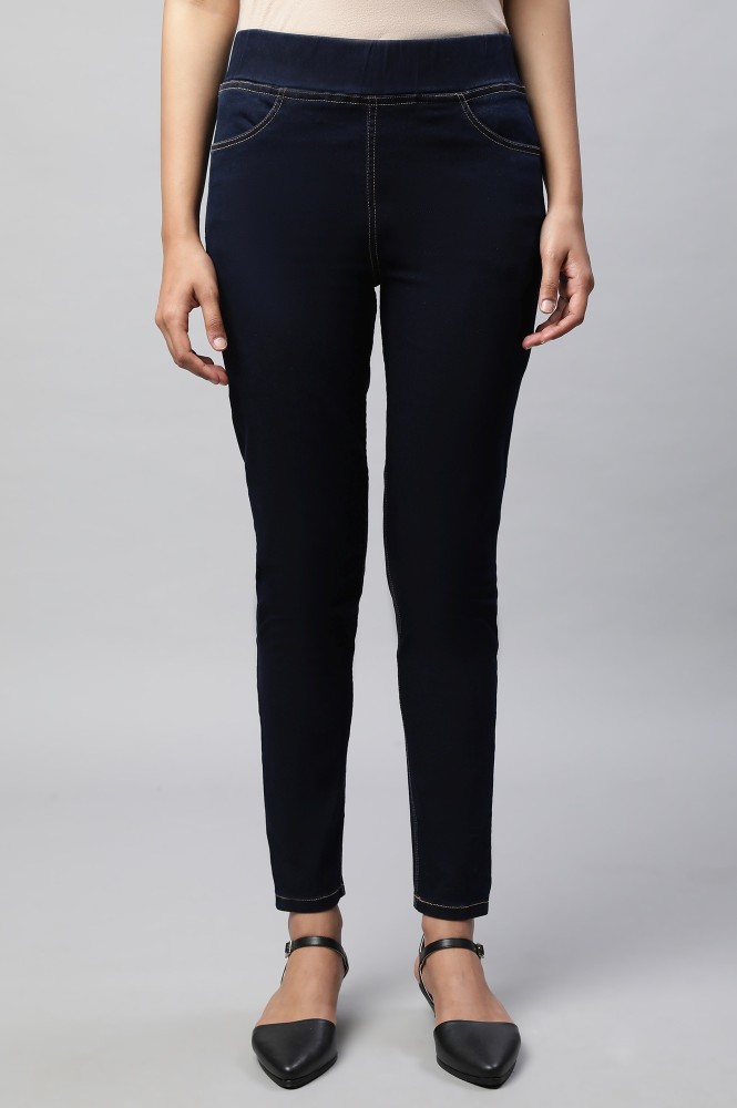 Aurelia Blue Jegging Price in India - Buy Aurelia Blue Jegging