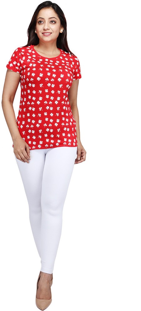 Buy Sritika Women Red Straight fit Jegging Online at Low Prices in