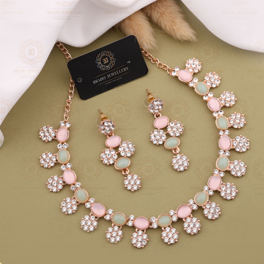 Rose color clearance necklace