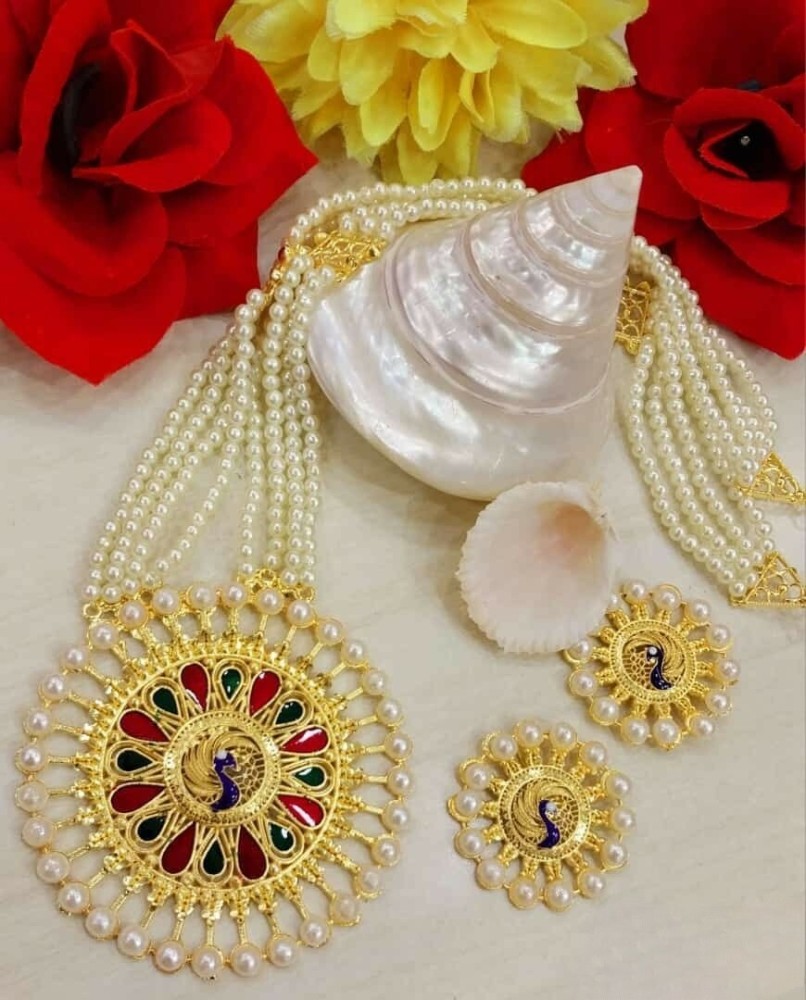 Flipkart pearl hot sale jewellery sets