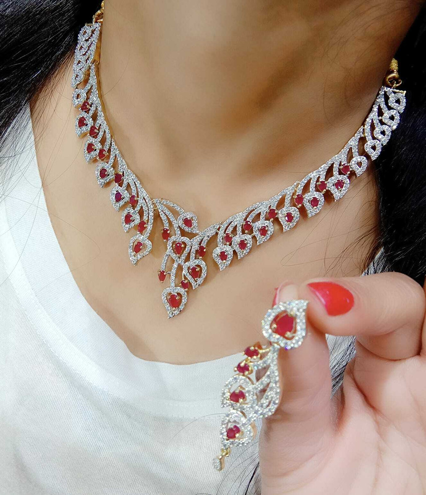 Ruby jewellery new arrivals sets with price