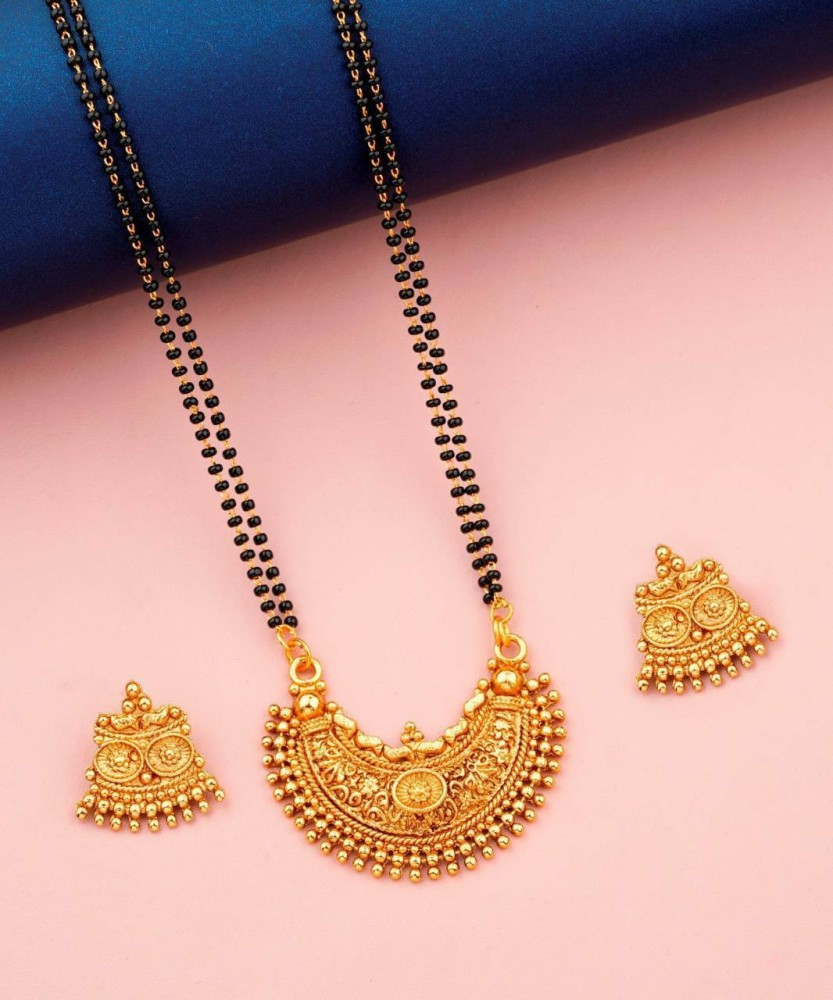 Gold plated store mangalsutra flipkart