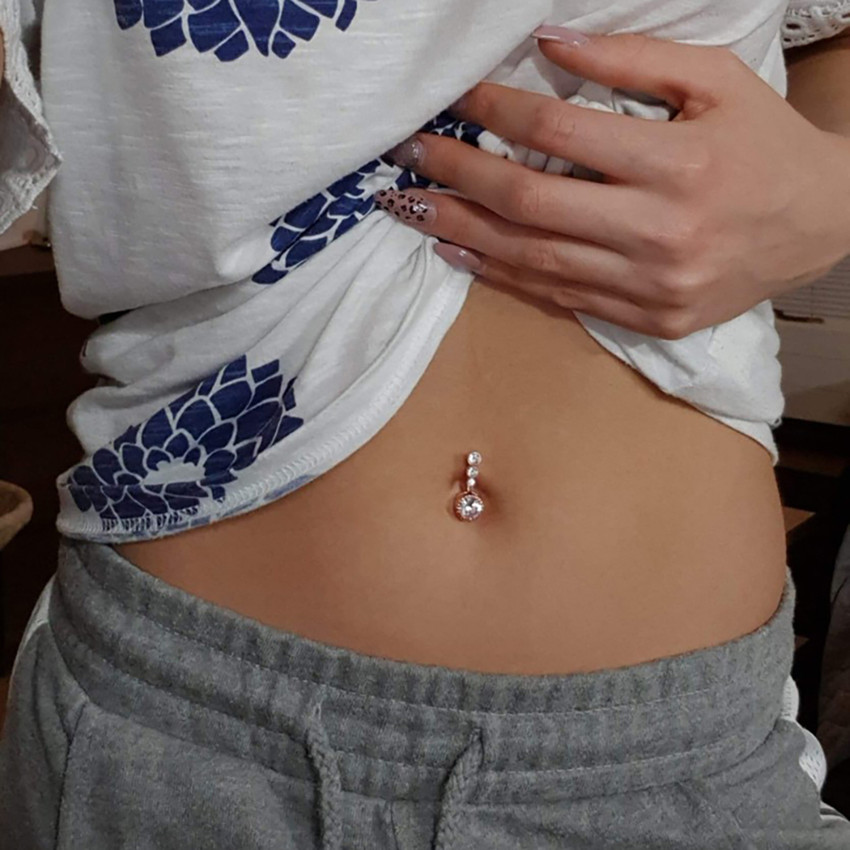 sannidhi Stylish Stainless Steel Belly Button Rings Creative Navel