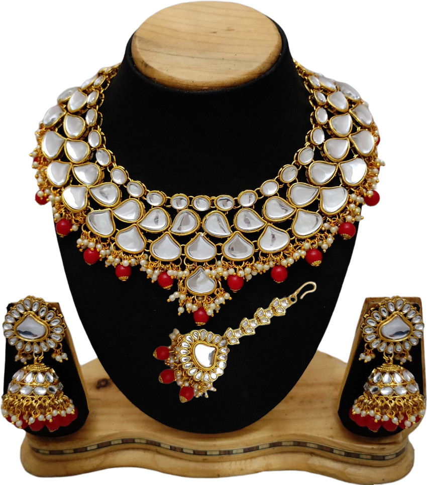 DIDISA JWELS Alloy Red Jewellery Set Price in India Buy DIDISA JWELS Alloy Red Jewellery Set Online at Best Prices in India Flipkart