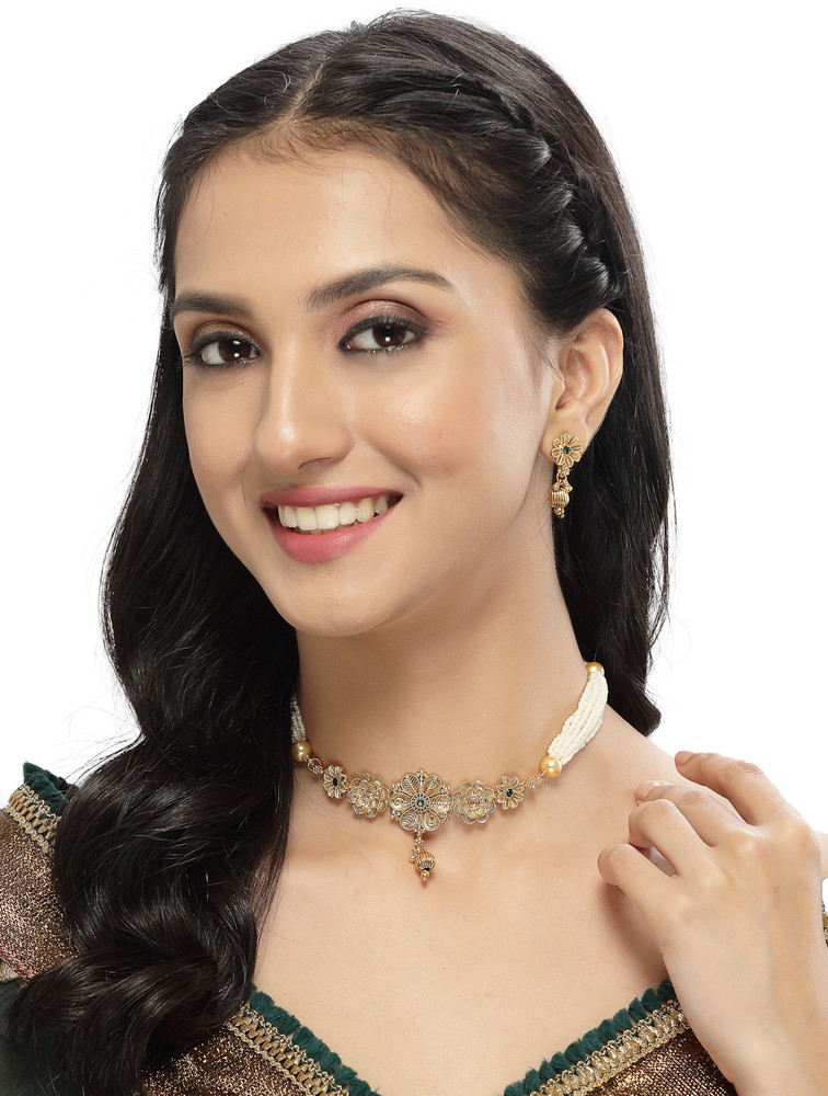 Sukkhi Copper Gold plated Gold Jewellery Set Price in India Buy