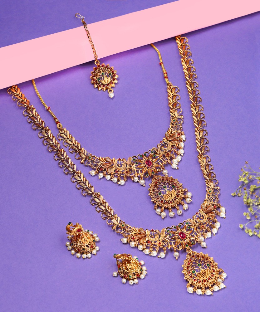 Gold plated jewellery on sale flipkart