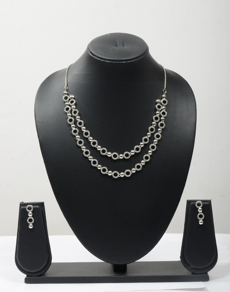 Silver deals necklace flipkart