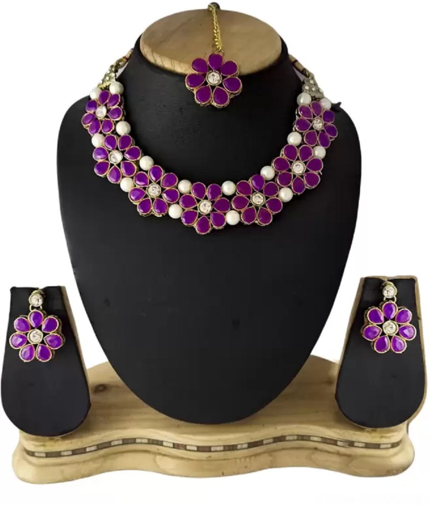 Purple clearance colour necklace