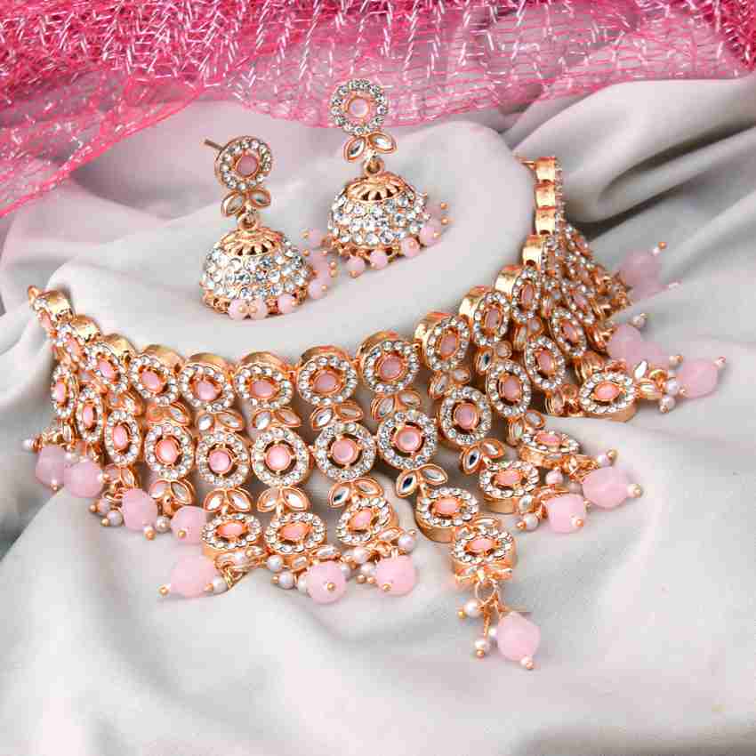 Pink and gold jewelry clearance