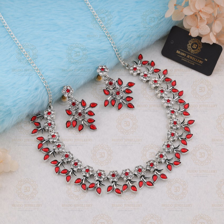 Red deals colour jewellery