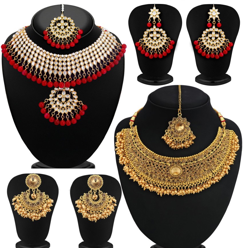 Buy Sukkhi Jewellery Sets for Women (Golden) (N72392ADHT112017) at