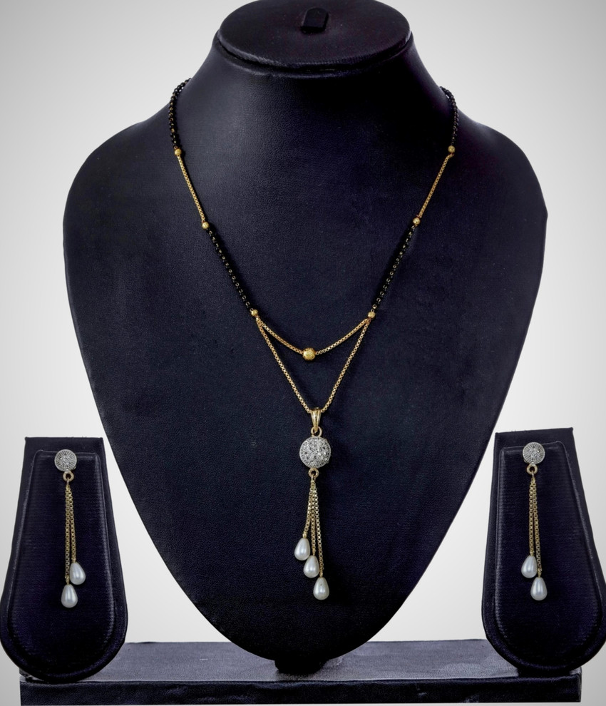 VADDORIYA SALES Brass Gold plated Gold Multicolor Jewellery Set