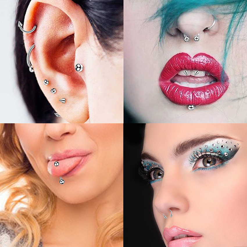 Flipkart Buy sannidhi Body Septum Piercing Kit Belly Piercing Kit Professional Stainless Stainless Steel Clip on Earring Online at Best Prices in India