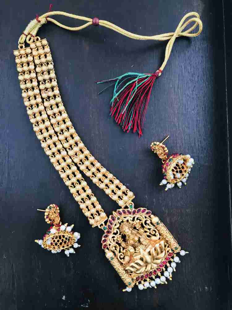 Sattyaki Alloy Multicolor Gold Jewellery Set Price in India Buy