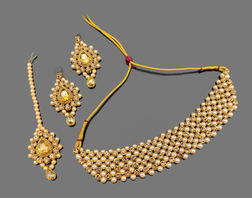 MP jewellers Copper Gold plated Copper Gold Jewellery Set Price