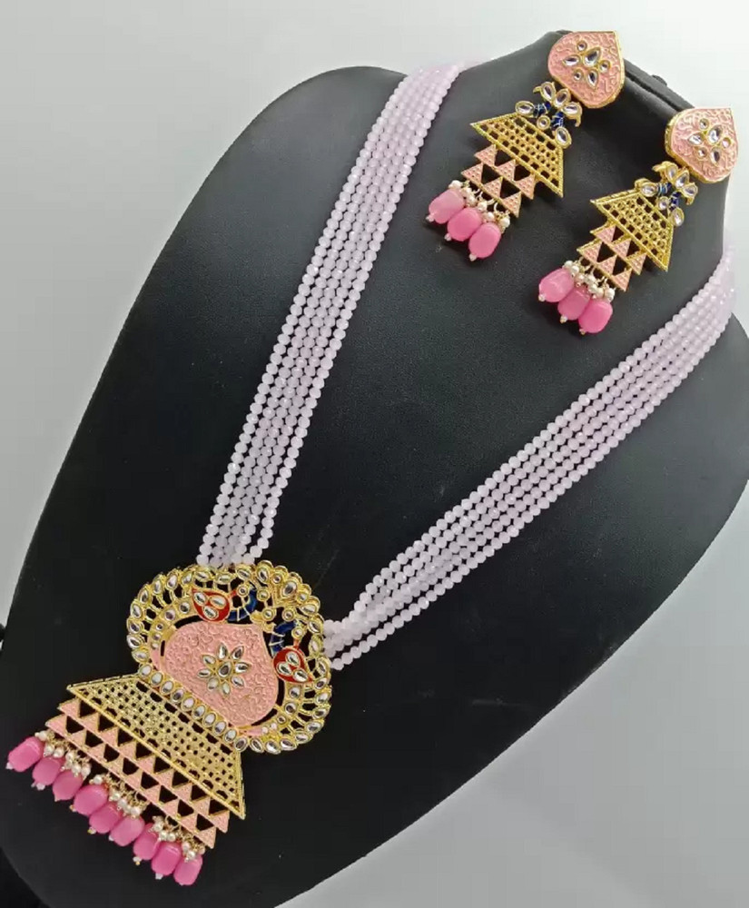 Gold Plated Pearl Necklace On Flipkart Pink Jewellery Flipkart